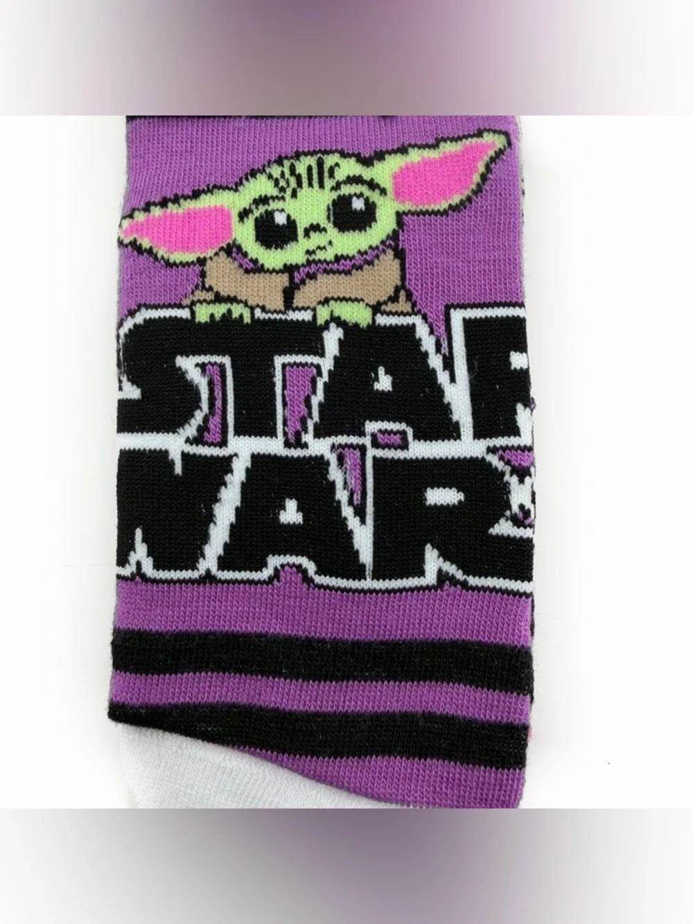 Disney Star Wars Women’s No Show Socks The Mandalorian Grogu Pink Purple